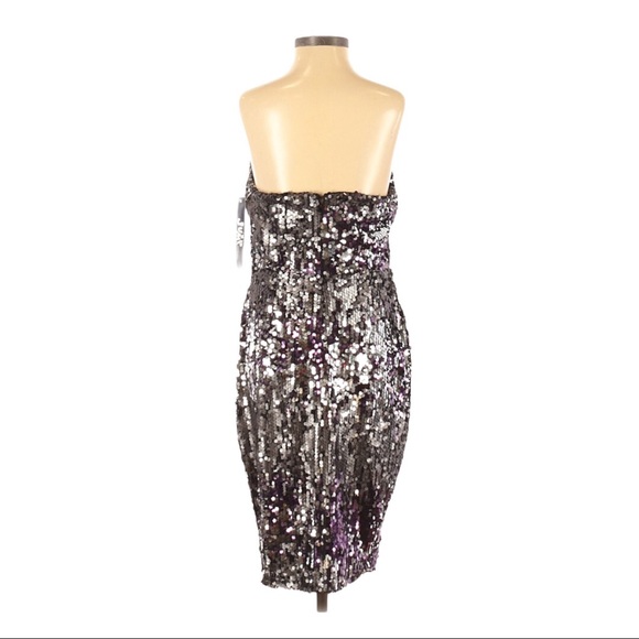 Jump Apparel Strapless Sequin Party Dress NWT - Picture 2 of 3